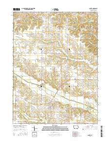 Cantril Iowa Current topographic map, 1:24000 scale, 7.5 X 7.5 Minute, Year 2015