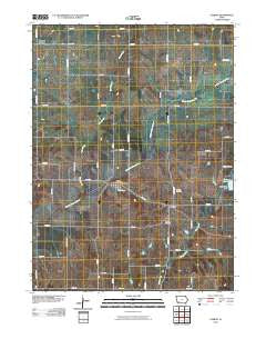 Carbon Iowa Historical topographic map, 1:24000 scale, 7.5 X 7.5 Minute, Year 2010