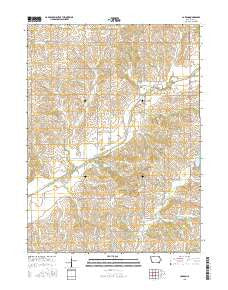 Carbon Iowa Current topographic map, 1:24000 scale, 7.5 X 7.5 Minute, Year 2015
