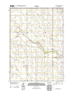 Carpenter Iowa Historical topographic map, 1:24000 scale, 7.5 X 7.5 Minute, Year 2013