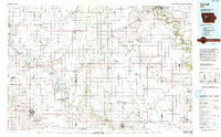 Carroll Iowa Historical topographic map, 1:100000 scale, 30 X 60 Minute, Year 1993