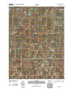 Carson NE Iowa Historical topographic map, 1:24000 scale, 7.5 X 7.5 Minute, Year 2010