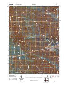 Cascade Iowa Historical topographic map, 1:24000 scale, 7.5 X 7.5 Minute, Year 2010