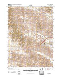Cascade Iowa Historical topographic map, 1:24000 scale, 7.5 X 7.5 Minute, Year 2013