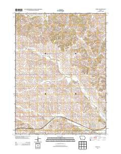 Casey Iowa Historical topographic map, 1:24000 scale, 7.5 X 7.5 Minute, Year 2013