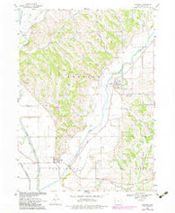 Castana Iowa Historical topographic map, 1:24000 scale, 7.5 X 7.5 Minute, Year 1969