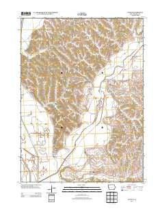 Castana Iowa Historical topographic map, 1:24000 scale, 7.5 X 7.5 Minute, Year 2013