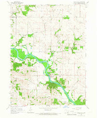 Cedar Bluff Iowa Historical topographic map, 1:24000 scale, 7.5 X 7.5 Minute, Year 1965