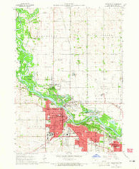 Cedar Falls Iowa Historical topographic map, 1:24000 scale, 7.5 X 7.5 Minute, Year 1963