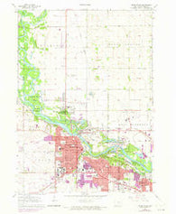 Cedar Falls Iowa Historical topographic map, 1:24000 scale, 7.5 X 7.5 Minute, Year 1963