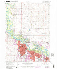 Cedar Falls Iowa Historical topographic map, 1:24000 scale, 7.5 X 7.5 Minute, Year 1963