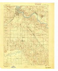 Cedar Rapids Iowa Historical topographic map, 1:62500 scale, 15 X 15 Minute, Year 1891