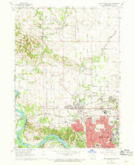 Cedar Rapids North Iowa Historical topographic map, 1:24000 scale, 7.5 X 7.5 Minute, Year 1967