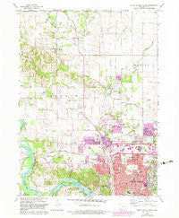 Cedar Rapids North Iowa Historical topographic map, 1:24000 scale, 7.5 X 7.5 Minute, Year 1967