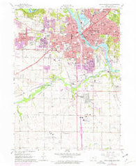 Cedar Rapids South Iowa Historical topographic map, 1:24000 scale, 7.5 X 7.5 Minute, Year 1967