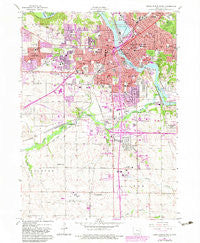 Cedar Rapids South Iowa Historical topographic map, 1:24000 scale, 7.5 X 7.5 Minute, Year 1967