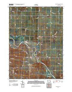 Cedar Bluff Iowa Historical topographic map, 1:24000 scale, 7.5 X 7.5 Minute, Year 2010