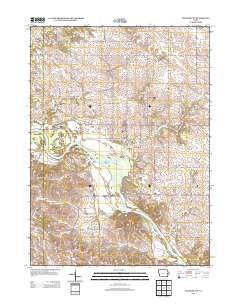 Cedar Bluff Iowa Historical topographic map, 1:24000 scale, 7.5 X 7.5 Minute, Year 2013