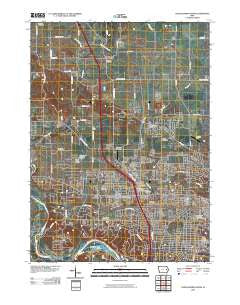 Cedar Rapids North Iowa Historical topographic map, 1:24000 scale, 7.5 X 7.5 Minute, Year 2010
