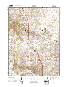 Cedar Rapids North Iowa Historical topographic map, 1:24000 scale, 7.5 X 7.5 Minute, Year 2013