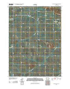 Center Point SW Iowa Historical topographic map, 1:24000 scale, 7.5 X 7.5 Minute, Year 2010