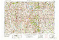 Centerville Iowa Historical topographic map, 1:250000 scale, 1 X 2 Degree, Year 1954
