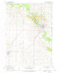 Central City Iowa Historical topographic map, 1:24000 scale, 7.5 X 7.5 Minute, Year 1968