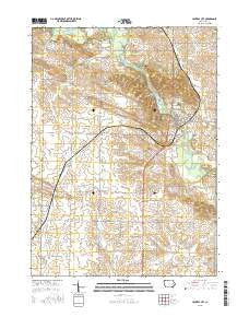 Central City Iowa Current topographic map, 1:24000 scale, 7.5 X 7.5 Minute, Year 2015