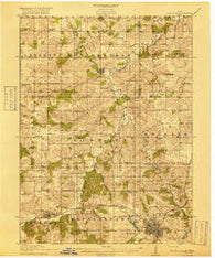 Chariton Iowa Historical topographic map, 1:62500 scale, 15 X 15 Minute, Year 1918