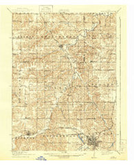 Chariton Iowa Historical topographic map, 1:62500 scale, 15 X 15 Minute, Year 1918