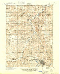 Chariton Iowa Historical topographic map, 1:62500 scale, 15 X 15 Minute, Year 1918