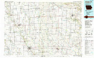 Charles City Iowa Historical topographic map, 1:100000 scale, 30 X 60 Minute, Year 1985