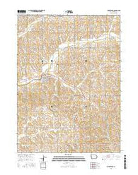 Charter Oak Iowa Current topographic map, 1:24000 scale, 7.5 X 7.5 Minute, Year 2015