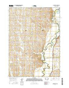 Chatsworth Iowa Current topographic map, 1:24000 scale, 7.5 X 7.5 Minute, Year 2015