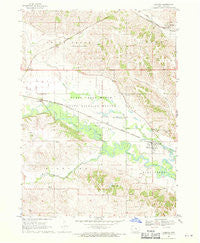 Chelsea Iowa Historical topographic map, 1:24000 scale, 7.5 X 7.5 Minute, Year 1968