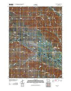Chelsea Iowa Historical topographic map, 1:24000 scale, 7.5 X 7.5 Minute, Year 2010