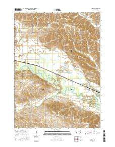 Chelsea Iowa Current topographic map, 1:24000 scale, 7.5 X 7.5 Minute, Year 2015