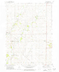 Cheney Iowa Historical topographic map, 1:24000 scale, 7.5 X 7.5 Minute, Year 1973