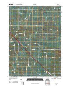 Cheney Iowa Historical topographic map, 1:24000 scale, 7.5 X 7.5 Minute, Year 2010