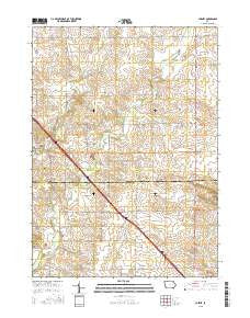 Cheney Iowa Current topographic map, 1:24000 scale, 7.5 X 7.5 Minute, Year 2015