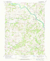Chillicothe Iowa Historical topographic map, 1:24000 scale, 7.5 X 7.5 Minute, Year 1968