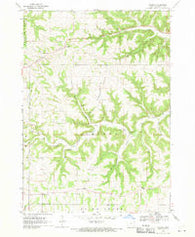 Church Iowa Historical topographic map, 1:24000 scale, 7.5 X 7.5 Minute, Year 1968