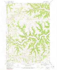 Church Iowa Historical topographic map, 1:24000 scale, 7.5 X 7.5 Minute, Year 1968