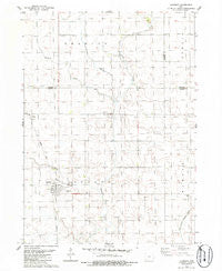 Churdan Iowa Historical topographic map, 1:24000 scale, 7.5 X 7.5 Minute, Year 1985