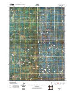 Churdan Iowa Historical topographic map, 1:24000 scale, 7.5 X 7.5 Minute, Year 2010