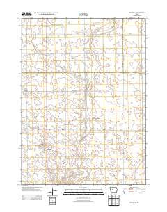 Churdan Iowa Historical topographic map, 1:24000 scale, 7.5 X 7.5 Minute, Year 2013