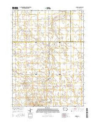 Churdan Iowa Current topographic map, 1:24000 scale, 7.5 X 7.5 Minute, Year 2015