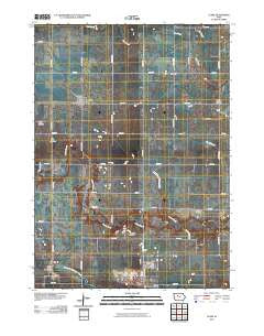 Clare Iowa Historical topographic map, 1:24000 scale, 7.5 X 7.5 Minute, Year 2010