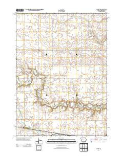 Clare Iowa Historical topographic map, 1:24000 scale, 7.5 X 7.5 Minute, Year 2013