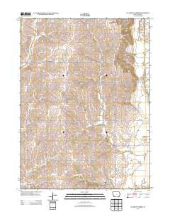 Clarinda North Iowa Historical topographic map, 1:24000 scale, 7.5 X 7.5 Minute, Year 2013